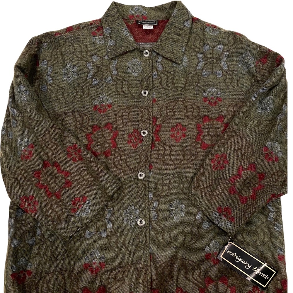 Vintage funky long sleeve button down ⁺˚⋆｡°✩
(181)